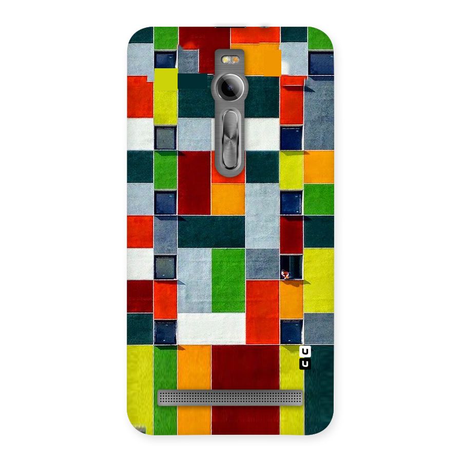Block Color Design Back Case for Asus Zenfone 2