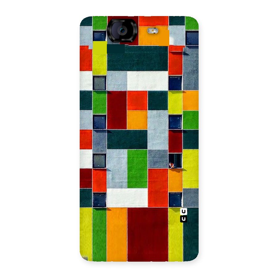 Block Color Design Back Case for Canvas Knight A350