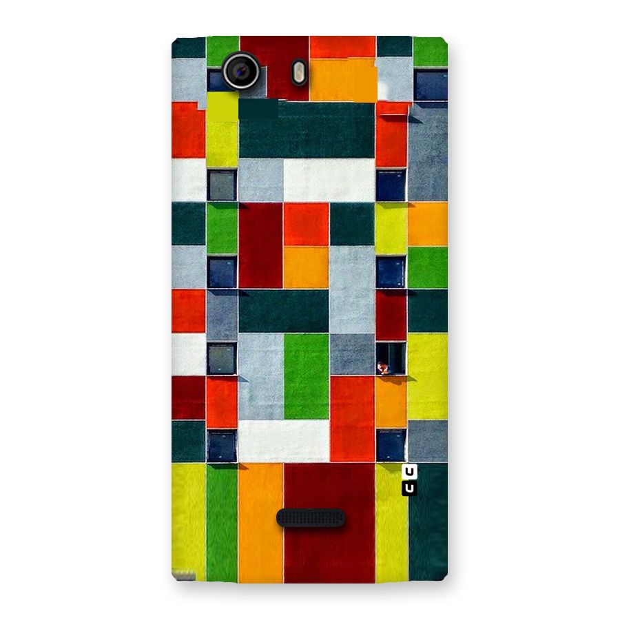 Block Color Design Back Case for Canvas Nitro 2 E311