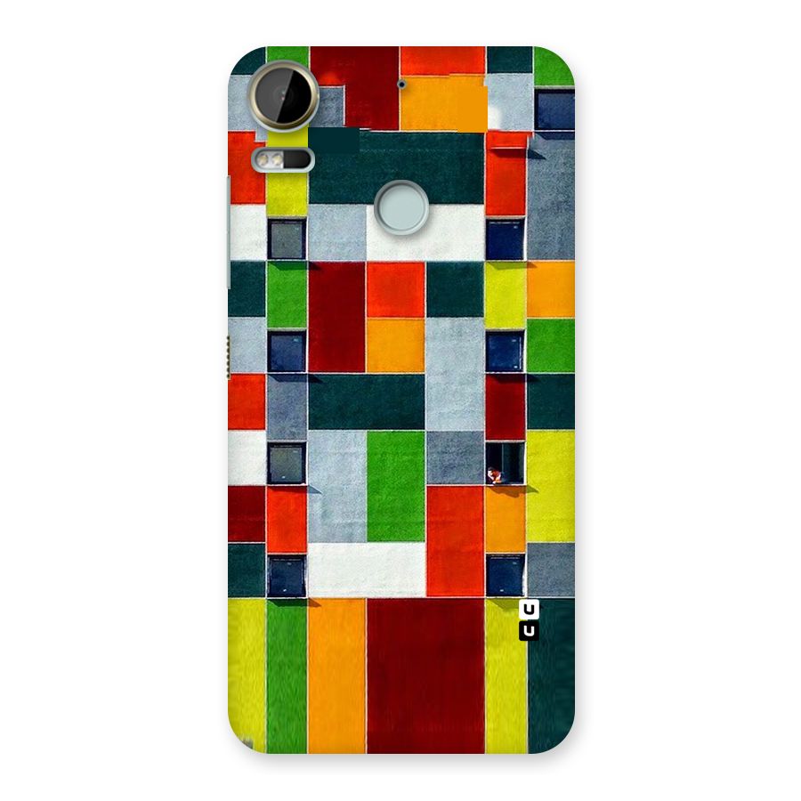 Block Color Design Back Case for Desire 10 Pro