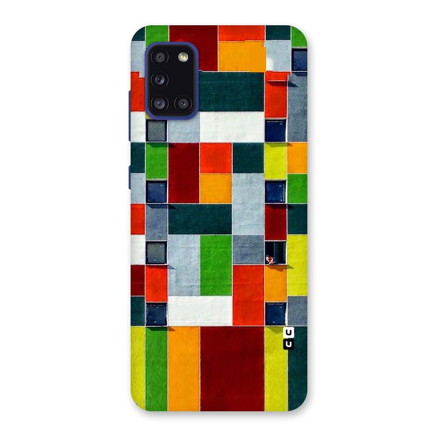 Block Color Design Back Case for Galaxy A31