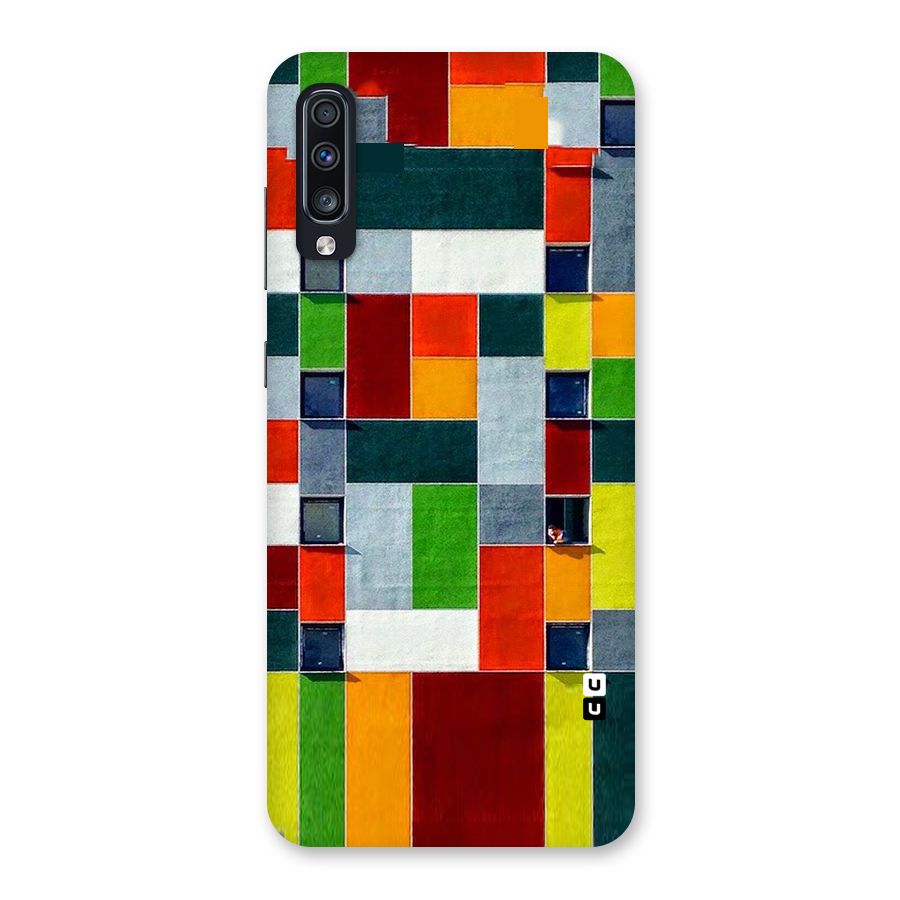 Block Color Design Back Case for Galaxy A70