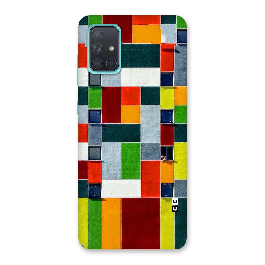 Block Color Design Back Case for Galaxy A71
