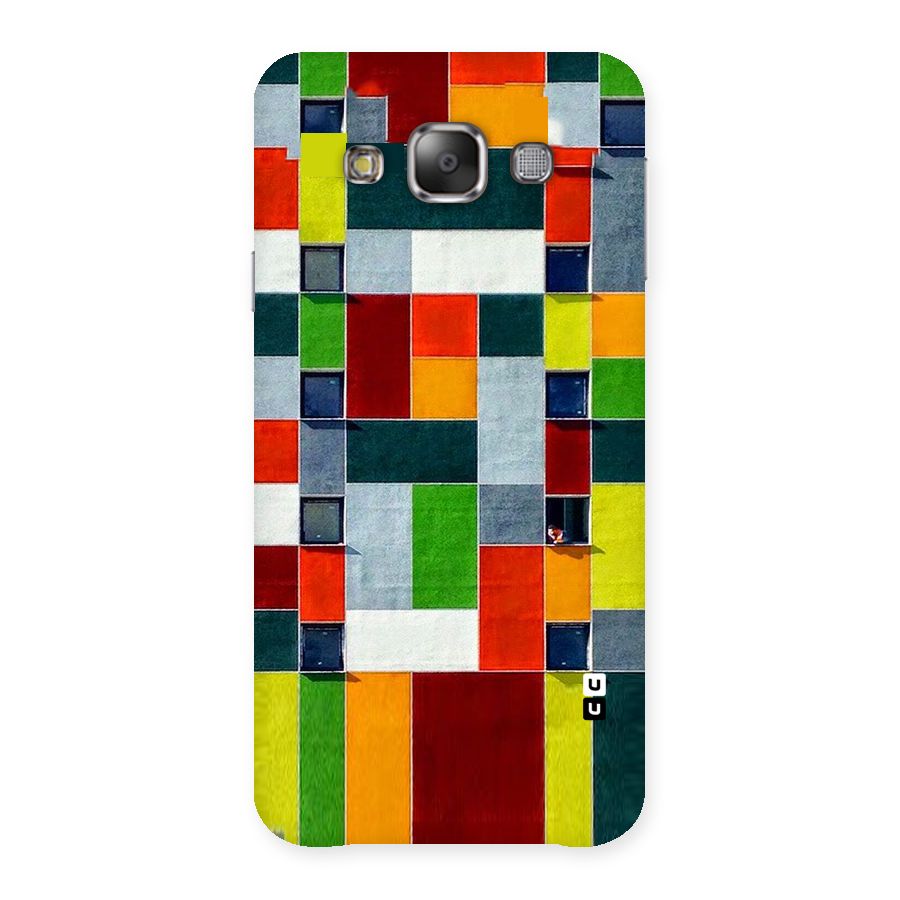Block Color Design Back Case for Galaxy E7