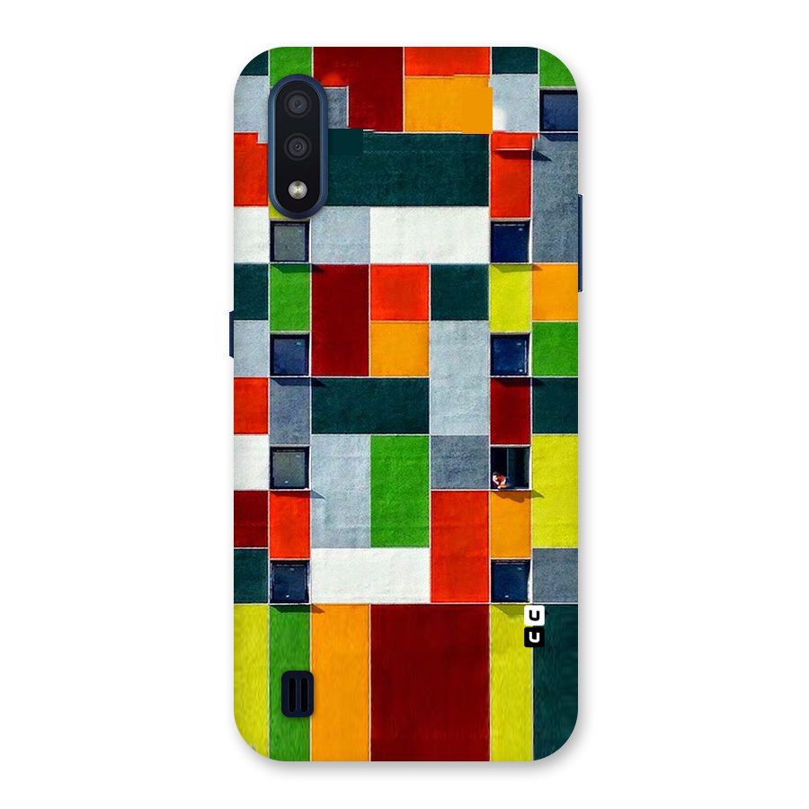 Block Color Design Back Case for Galaxy M01