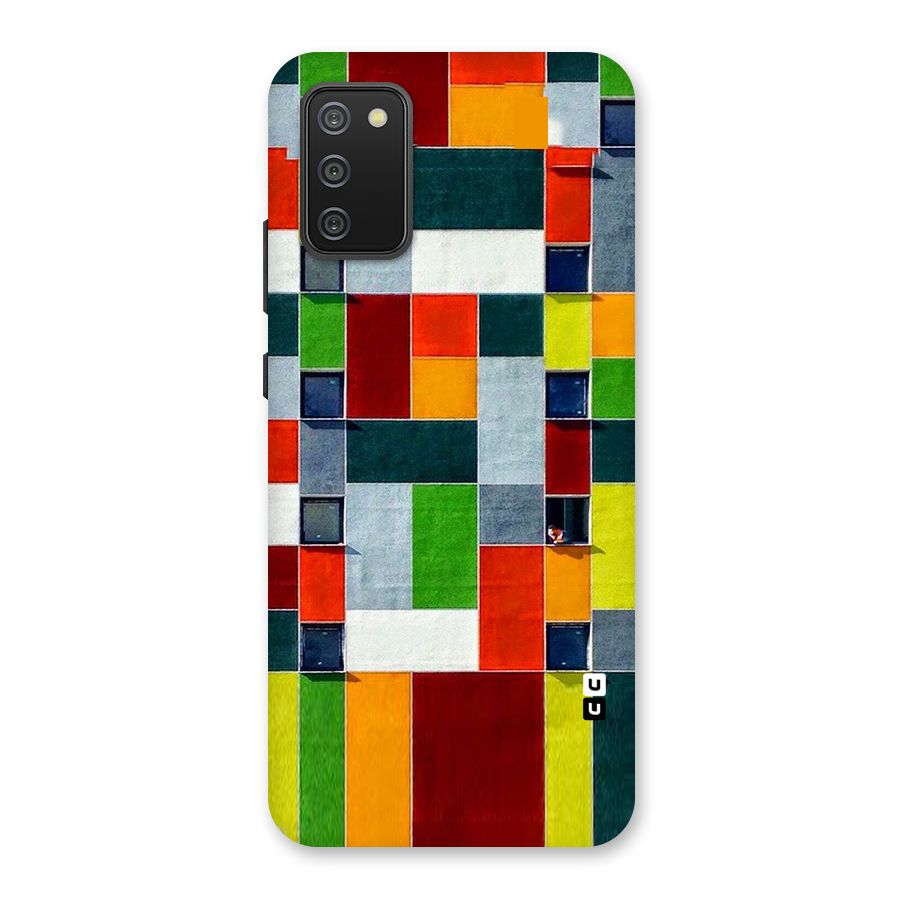 Block Color Design Back Case for Galaxy M02s