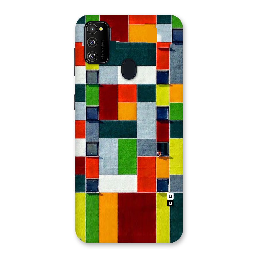 Block Color Design Back Case for Galaxy M21