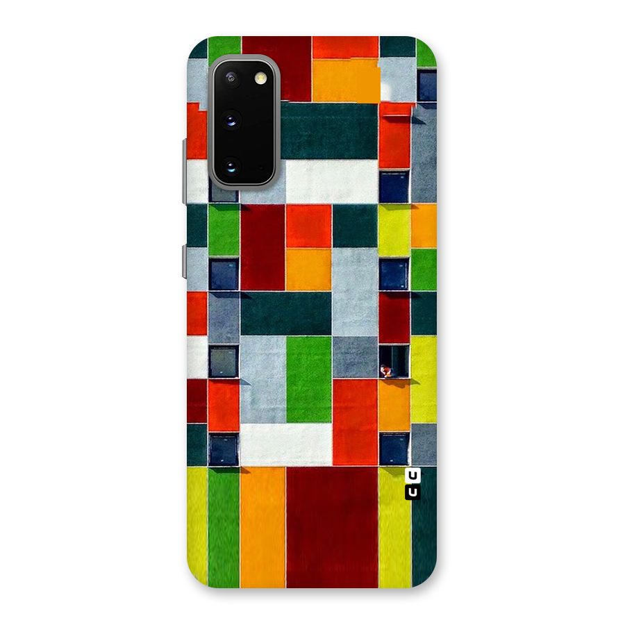 Block Color Design Back Case for Galaxy S20