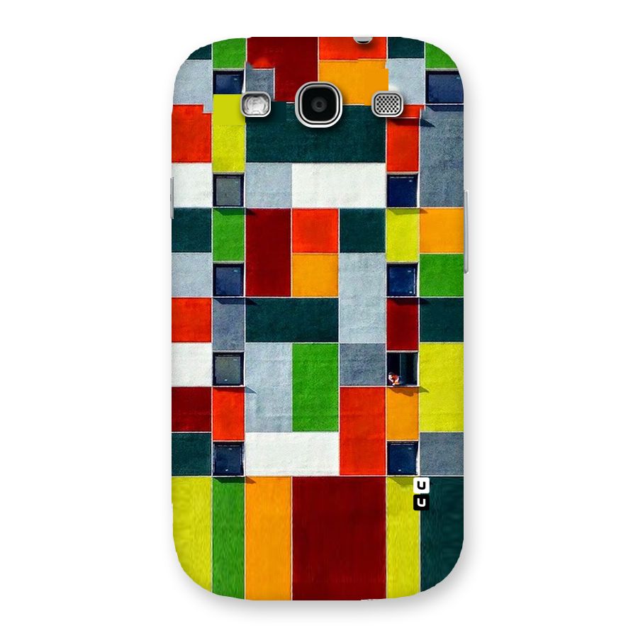 Block Color Design Back Case for Galaxy S3