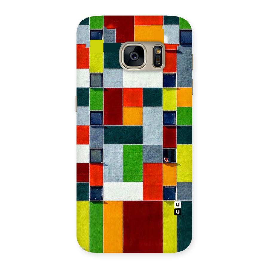 Block Color Design Back Case for Galaxy S7