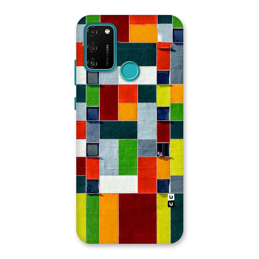Block Color Design Back Case for Honor 9A