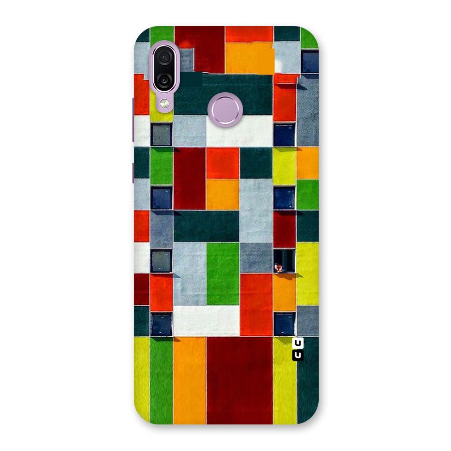 Block Color Design Back Case for Honor Play