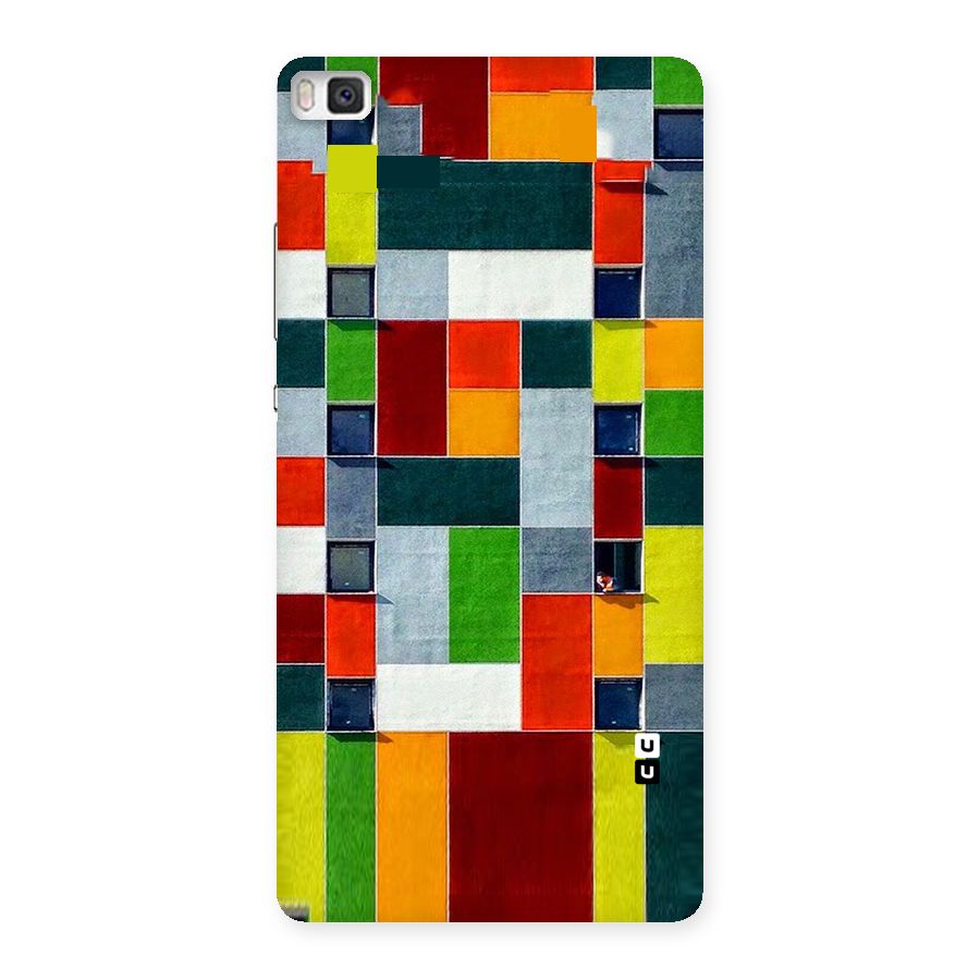 Block Color Design Back Case for Huawei P8