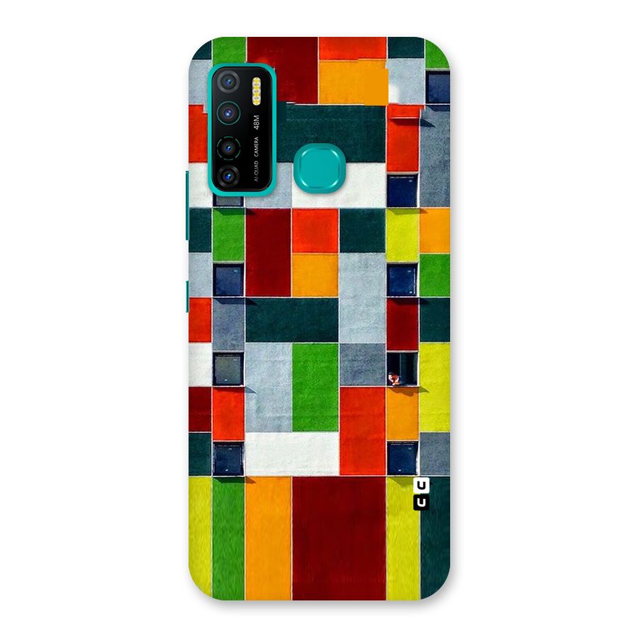 Block Color Design Back Case for Infinix Hot 9 Pro
