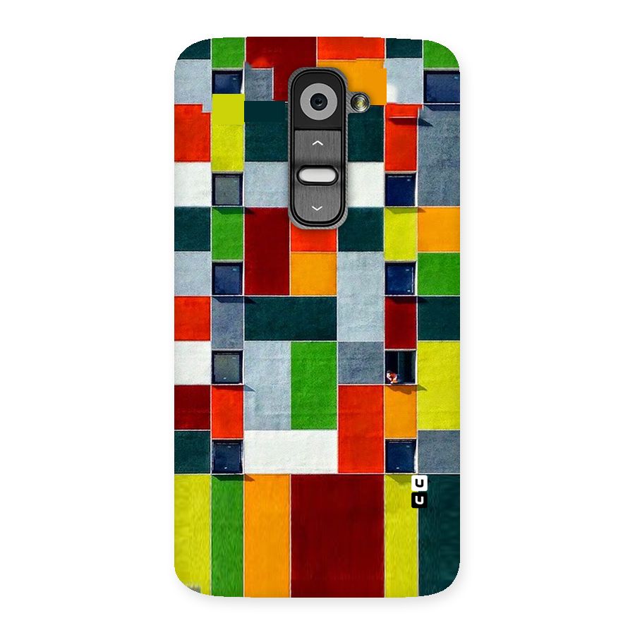 Block Color Design Back Case for LG G2