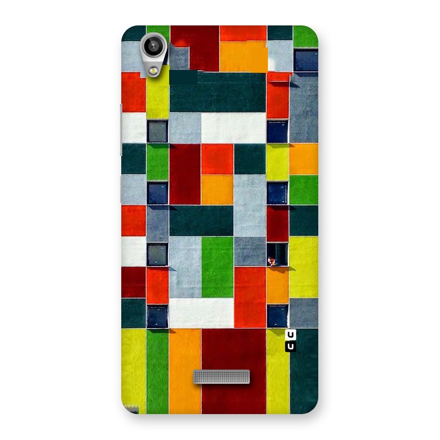 Block Color Design Back Case for Lava-Pixel-V1