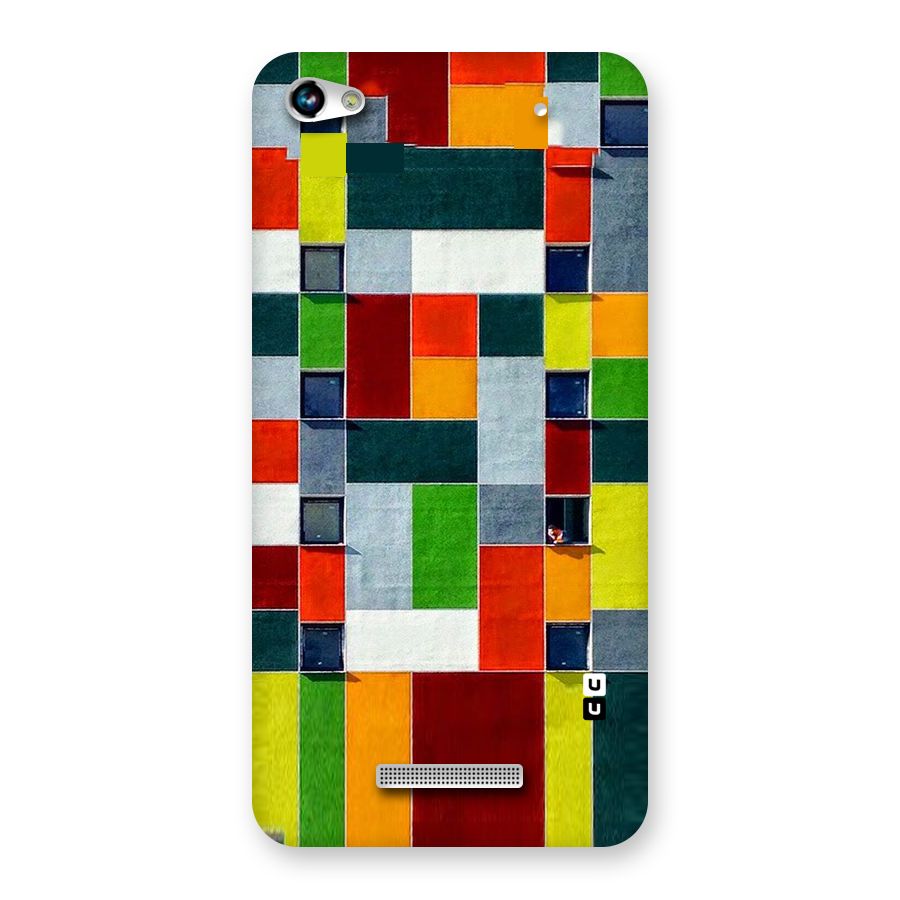 Block Color Design Back Case for Micromax Hue 2