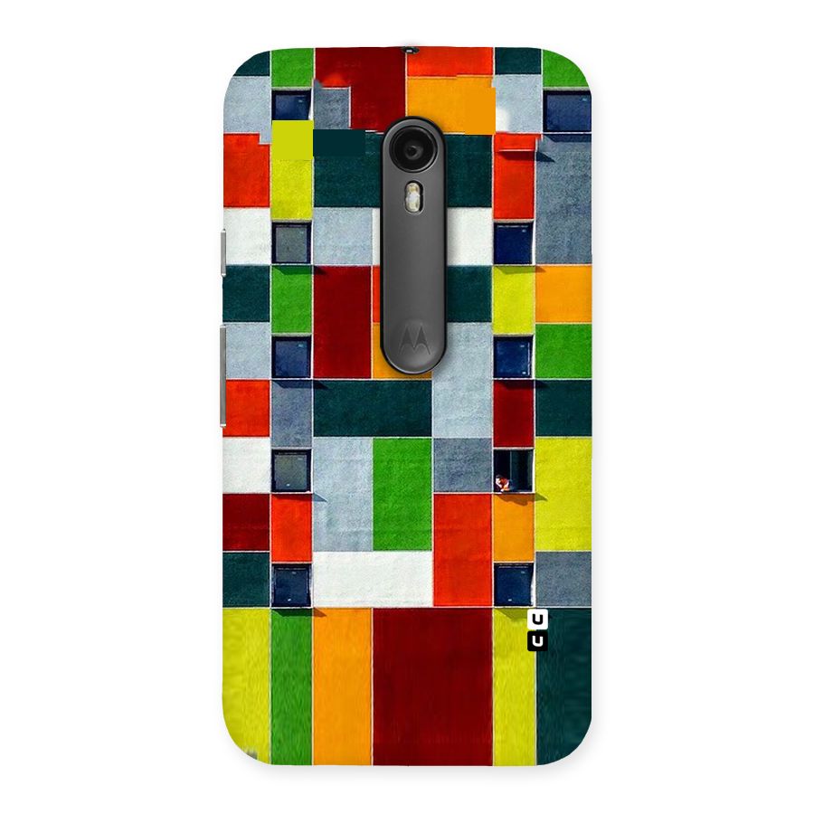 Block Color Design Back Case for Moto G Turbo