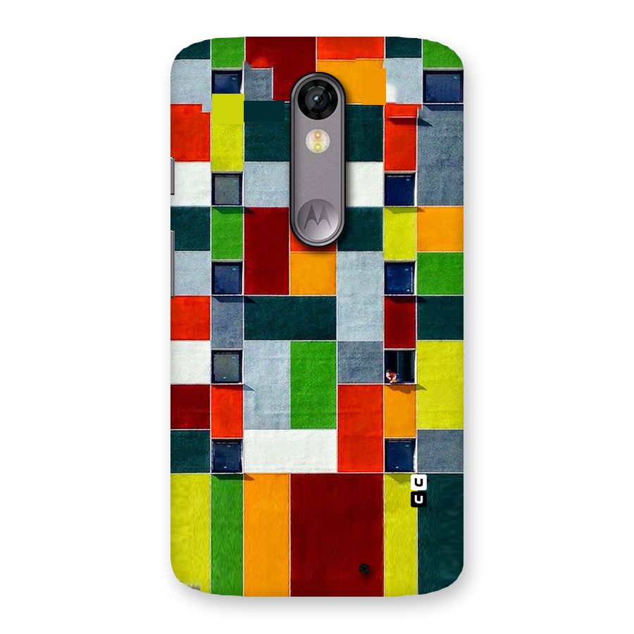 Block Color Design Back Case for Moto X Force
