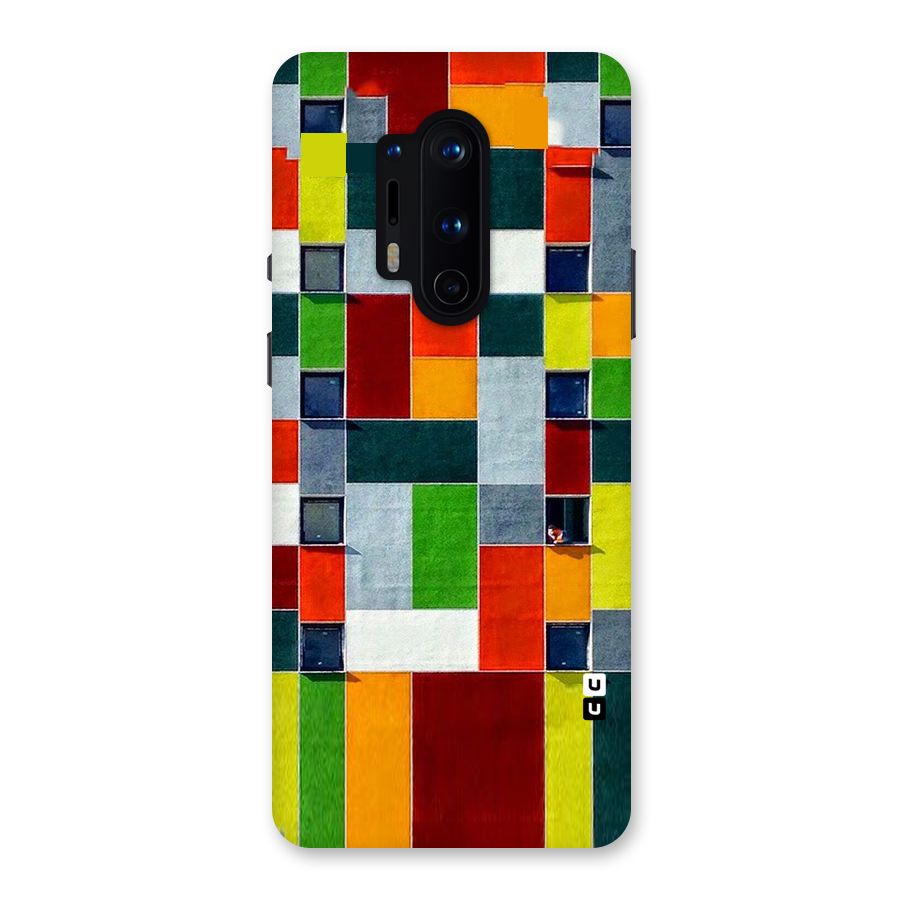 Block Color Design Back Case for OnePlus 8 Pro