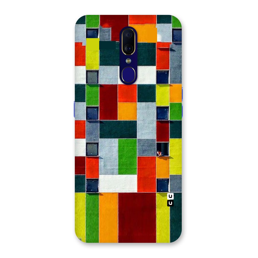 Block Color Design Back Case for Oppo F11