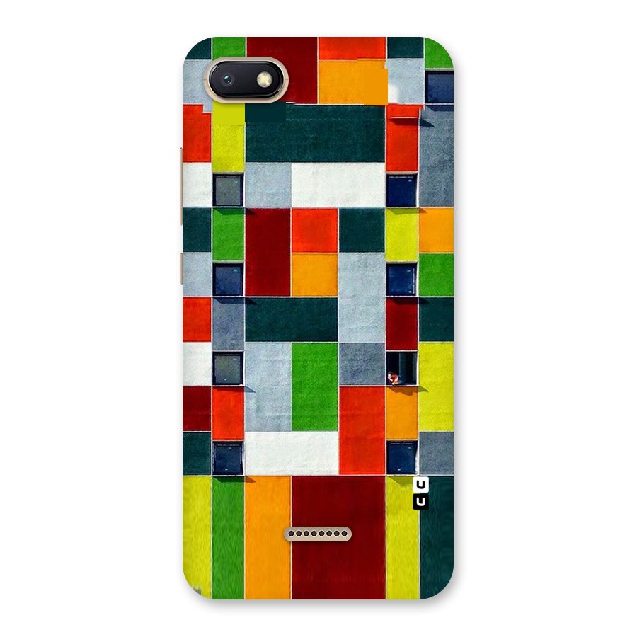Block Color Design Back Case for Redmi 6A
