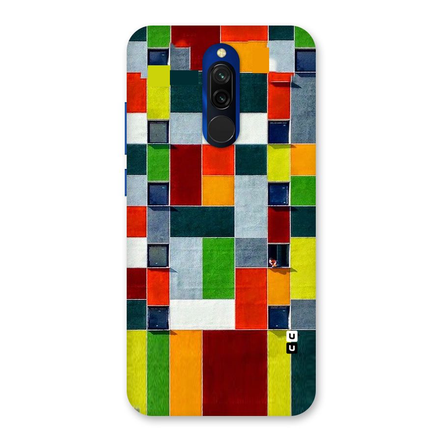 Block Color Design Back Case for Redmi 8