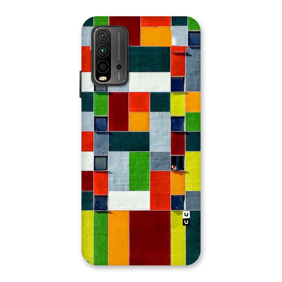 Block Color Design Back Case for Redmi 9 Power