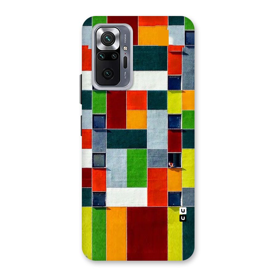 Block Color Design Back Case for Redmi Note 10 Pro