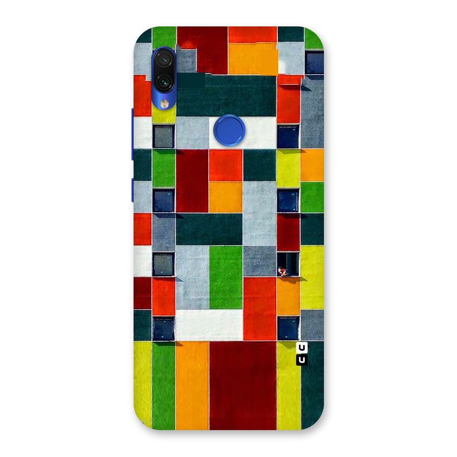 Block Color Design Back Case for Redmi Note 7S