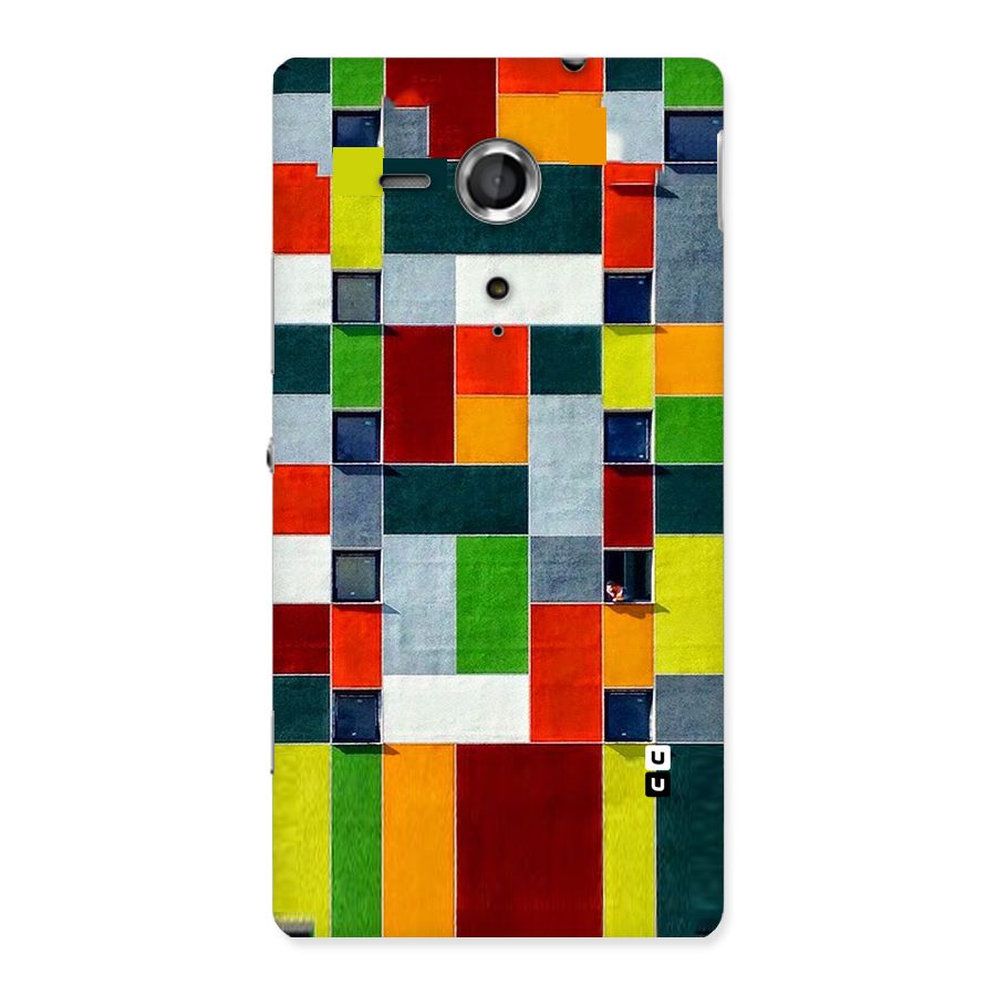 Block Color Design Back Case for Sony Xperia SP