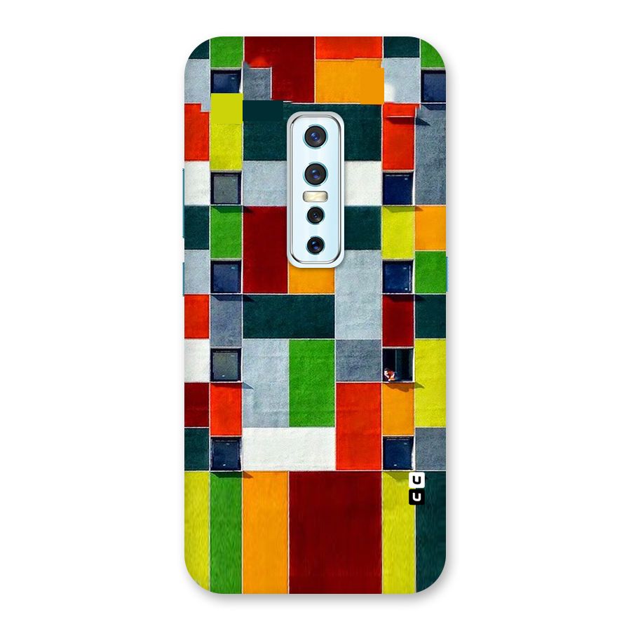 Block Color Design Back Case for Vivo V17 Pro