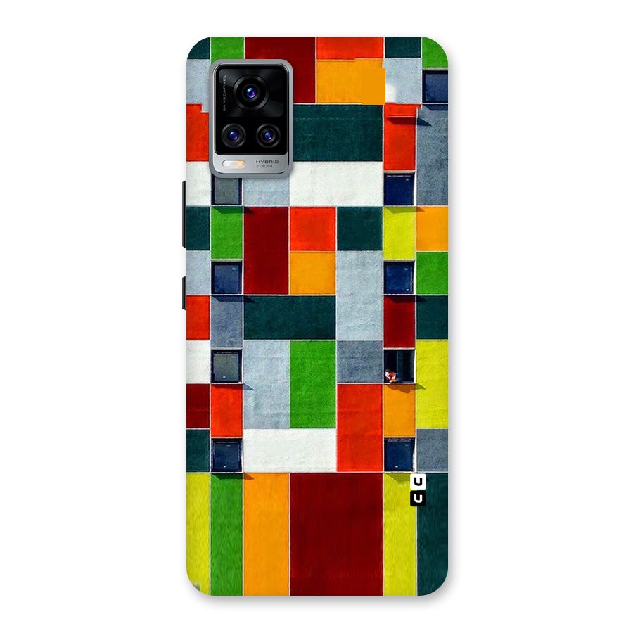 Block Color Design Back Case for Vivo V20 Pro