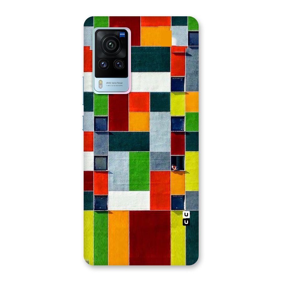 Block Color Design Back Case for Vivo X60 Pro