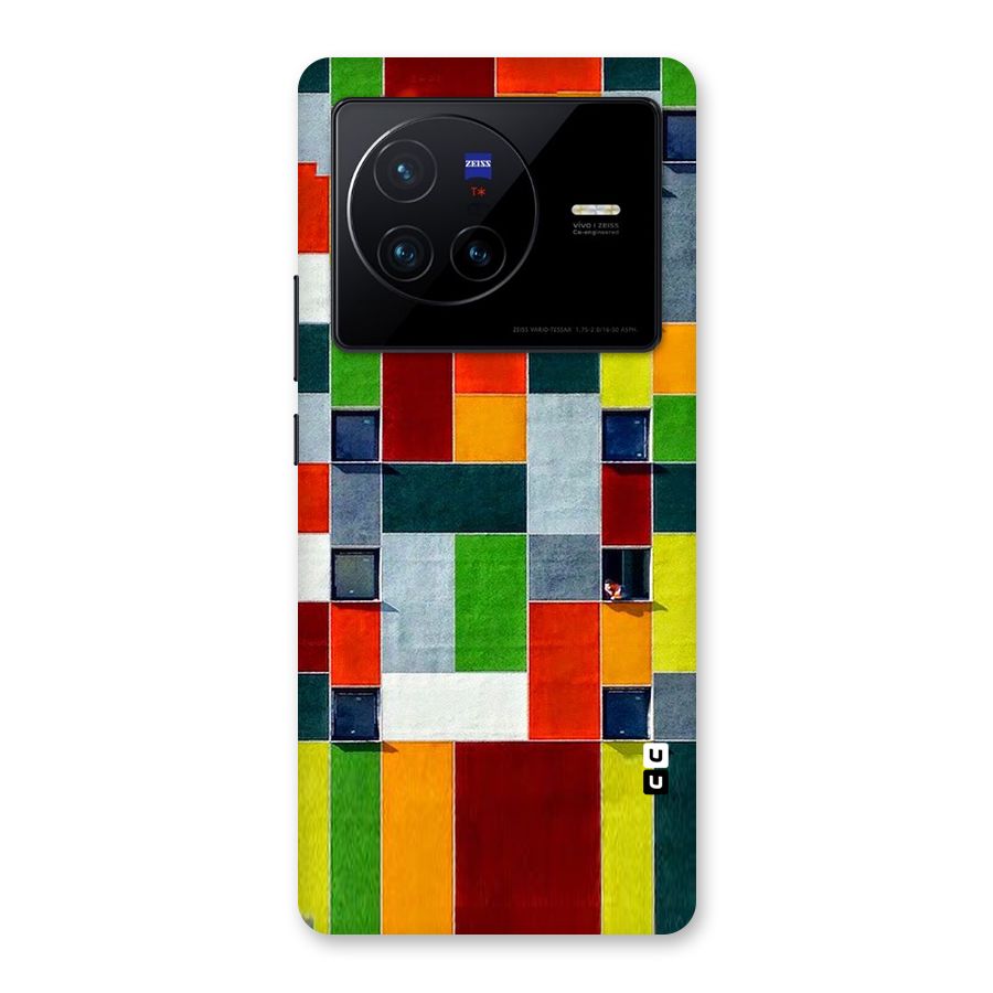 Block Color Design Back Case for Vivo X80