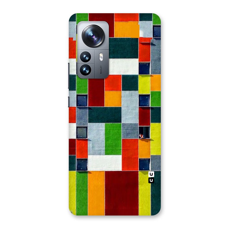 Block Color Design Back Case for Xiaomi 12 Pro