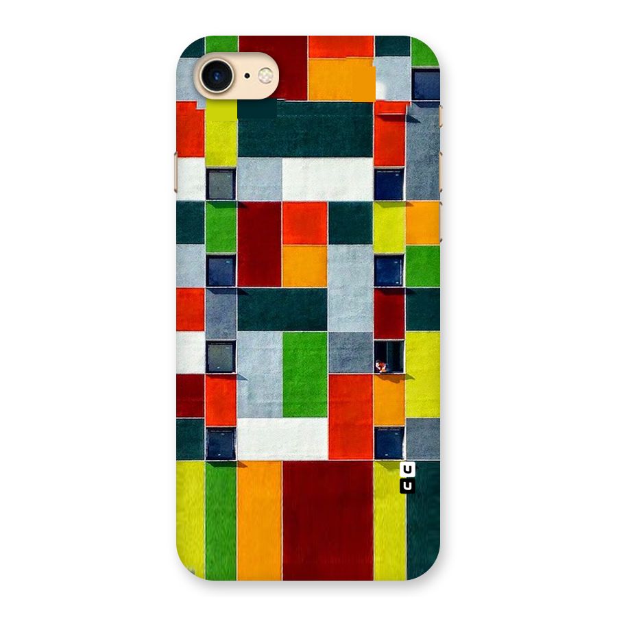Block Color Design Back Case for iPhone 7