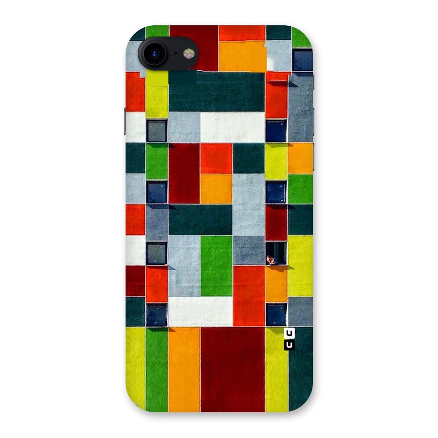 Block Color Design Back Case for iPhone SE 2020