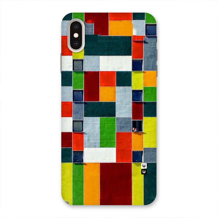 Block Color Design Back Case for iPhone XS Max