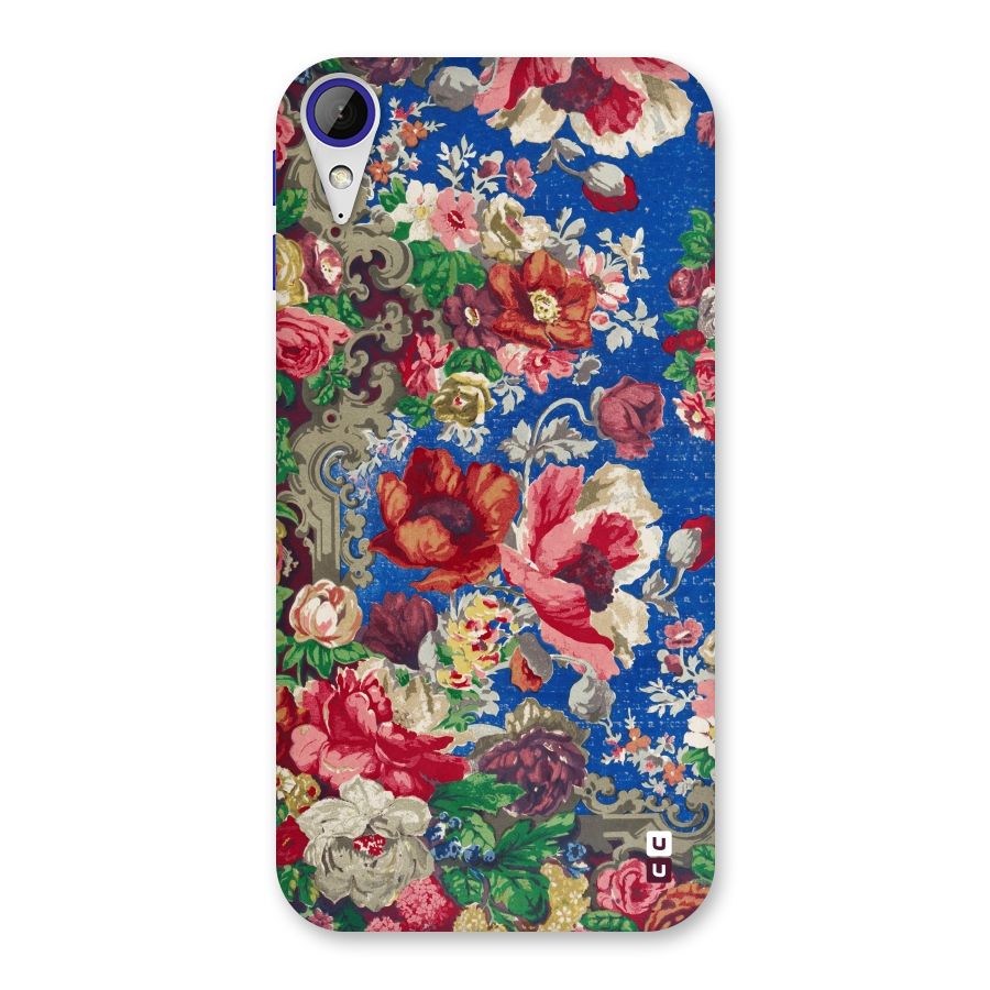 Block Printed Flowers Back Case for Desire 830