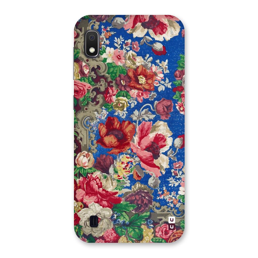 Block Printed Flowers Back Case for Galaxy A10