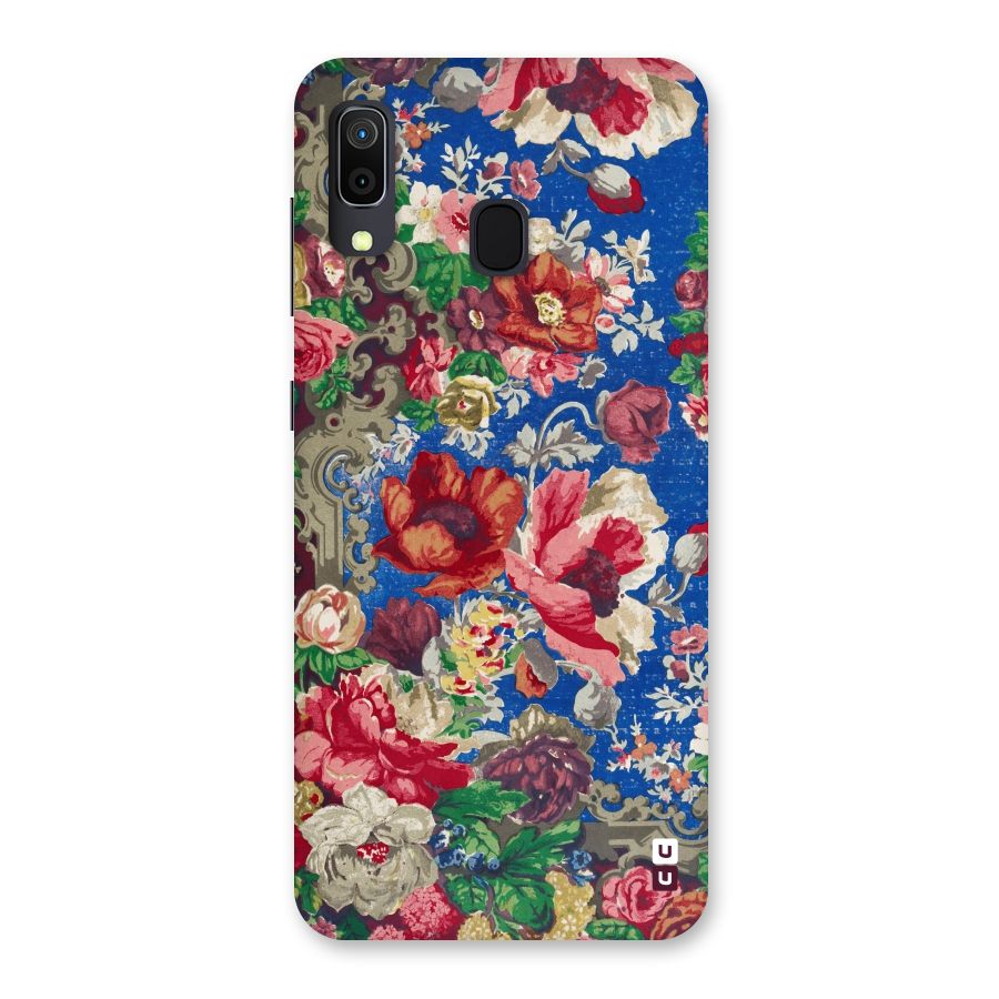 Block Printed Flowers Back Case for Galaxy A30