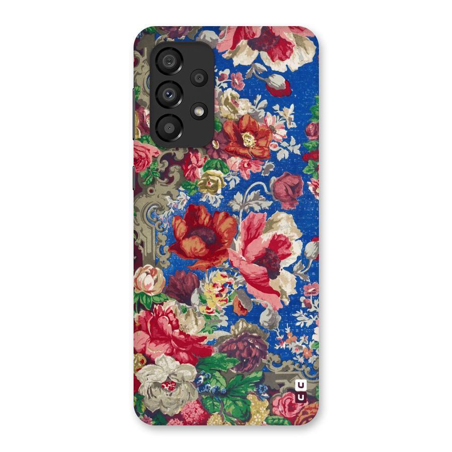 Block Printed Flowers Back Case for Galaxy A33 5G