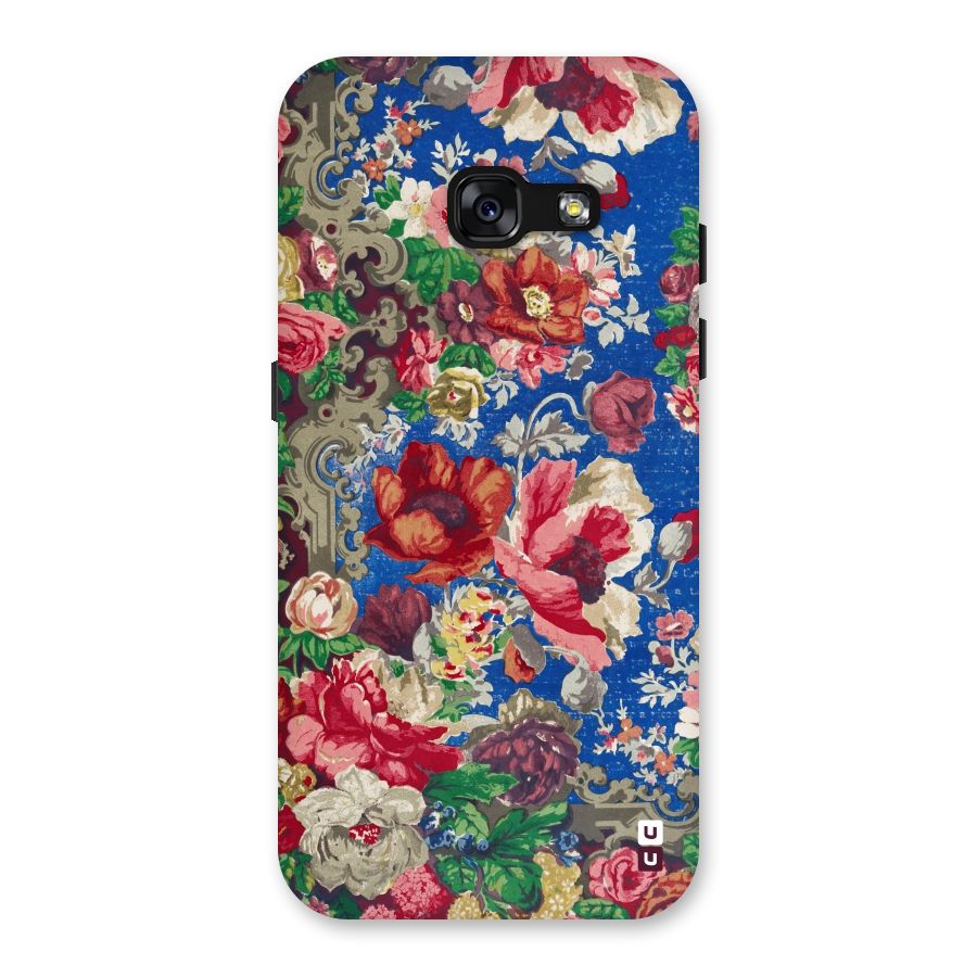 Block Printed Flowers Back Case for Galaxy A3 (2017)
