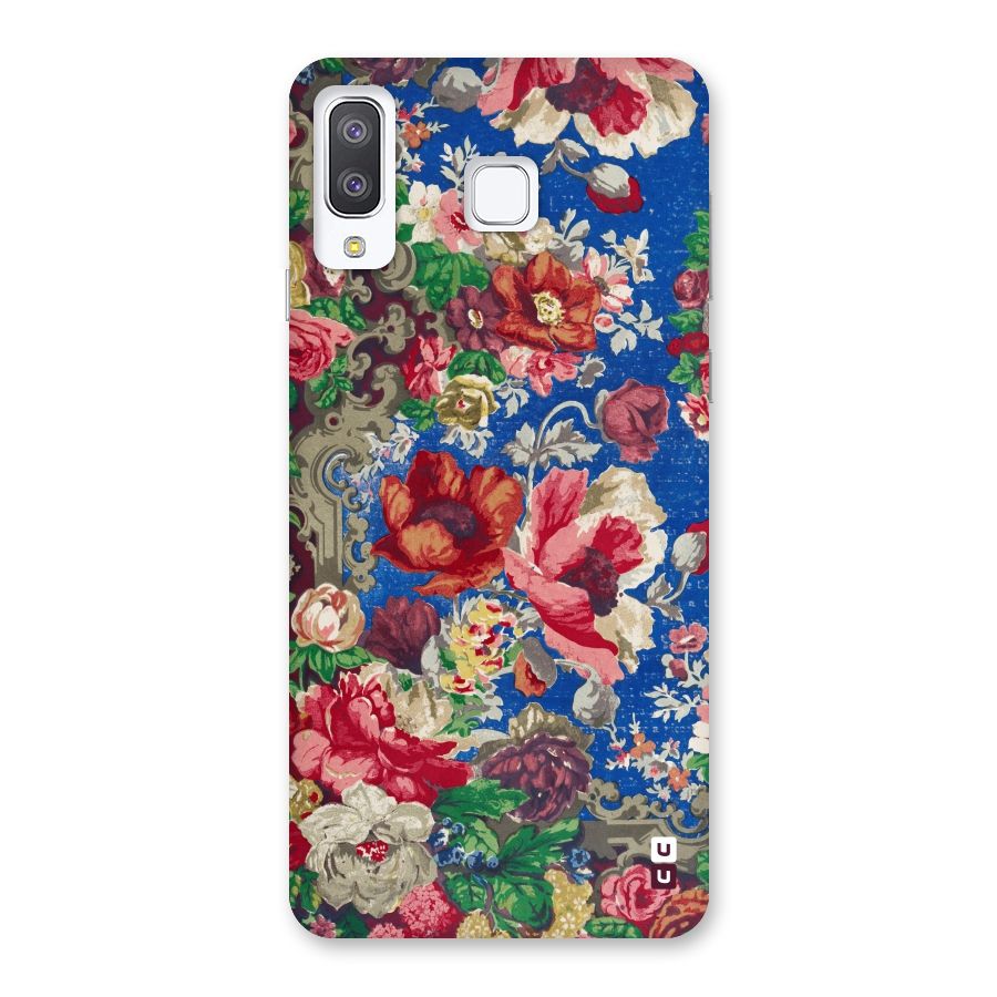 Block Printed Flowers Back Case for Galaxy A8 Star