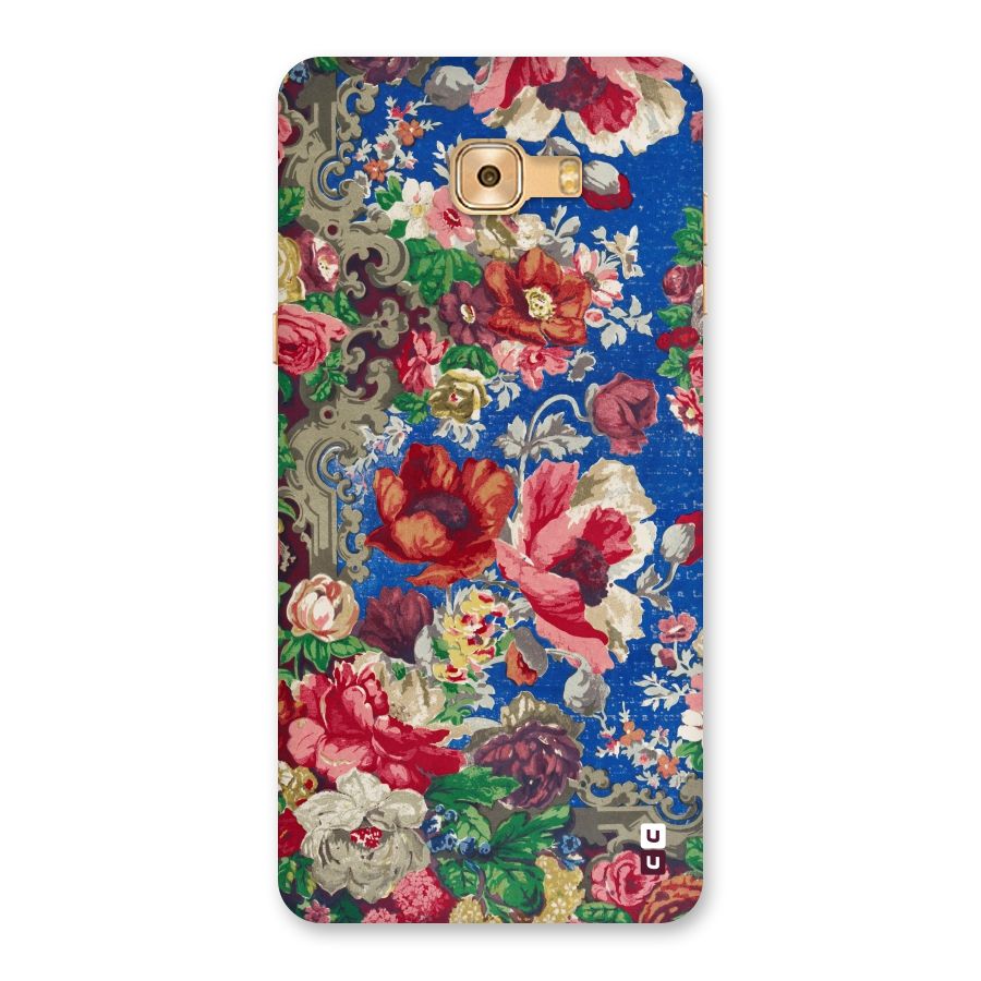Block Printed Flowers Back Case for Galaxy C9 Pro