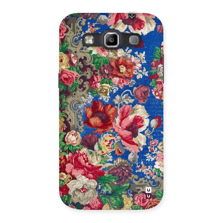 Block Printed Flowers Back Case for Galaxy Grand Quattro
