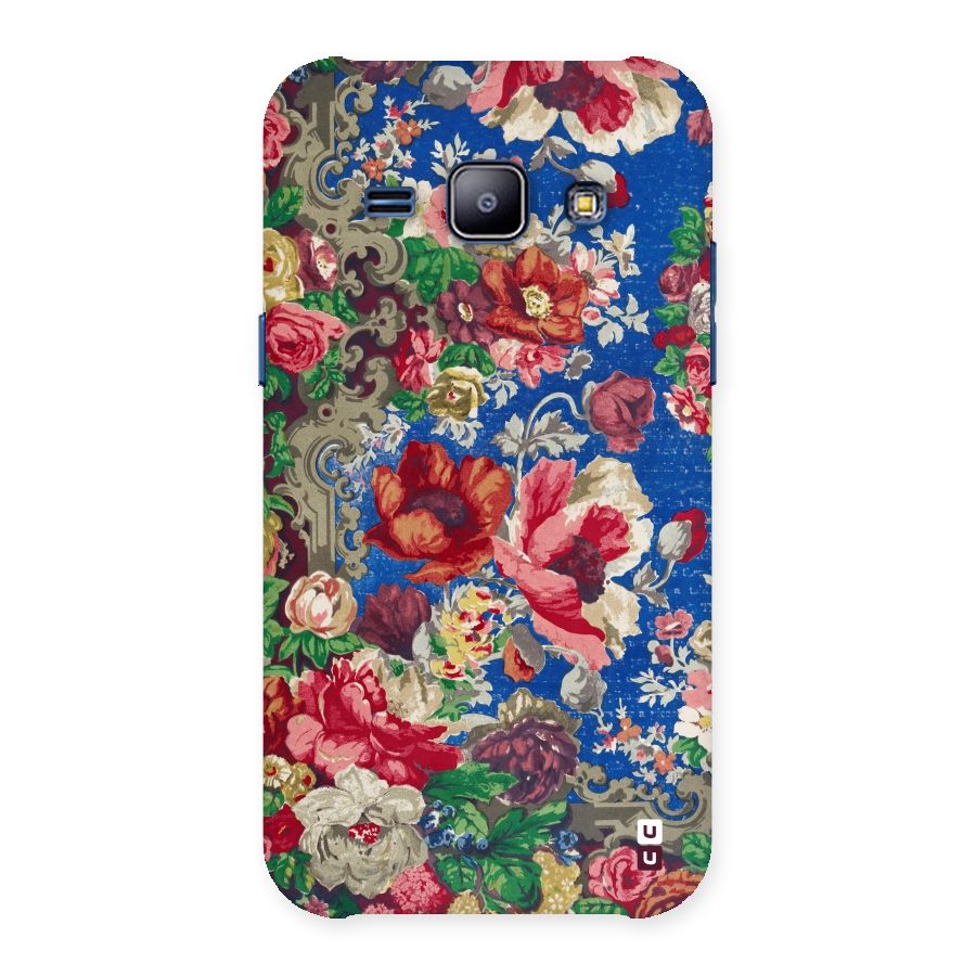 Block Printed Flowers Back Case for Galaxy J1