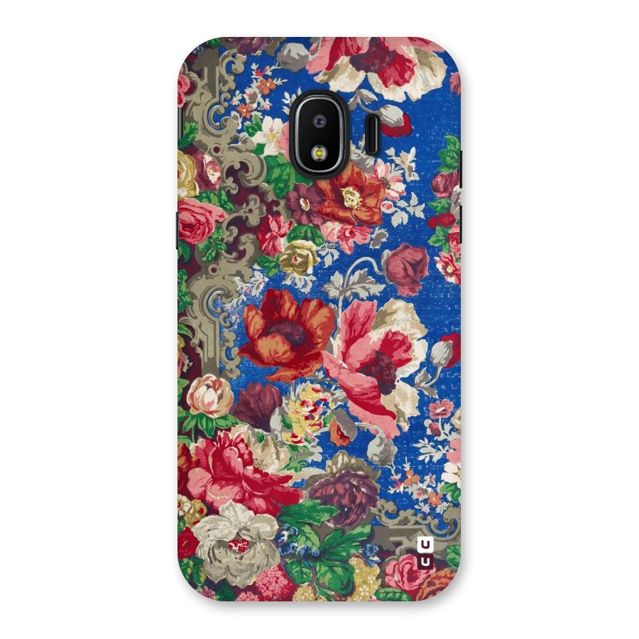 Block Printed Flowers Back Case for Galaxy J2 Pro 2018