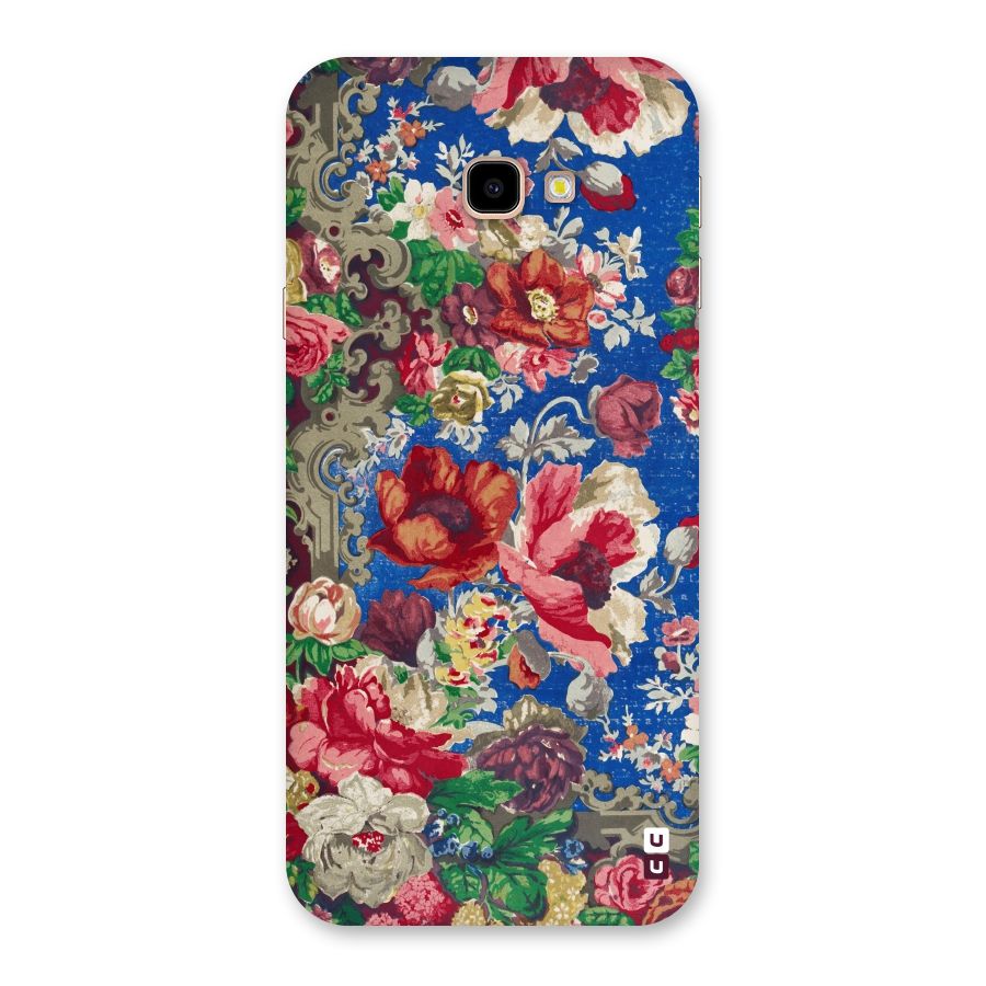 Block Printed Flowers Back Case for Galaxy J4 Plus
